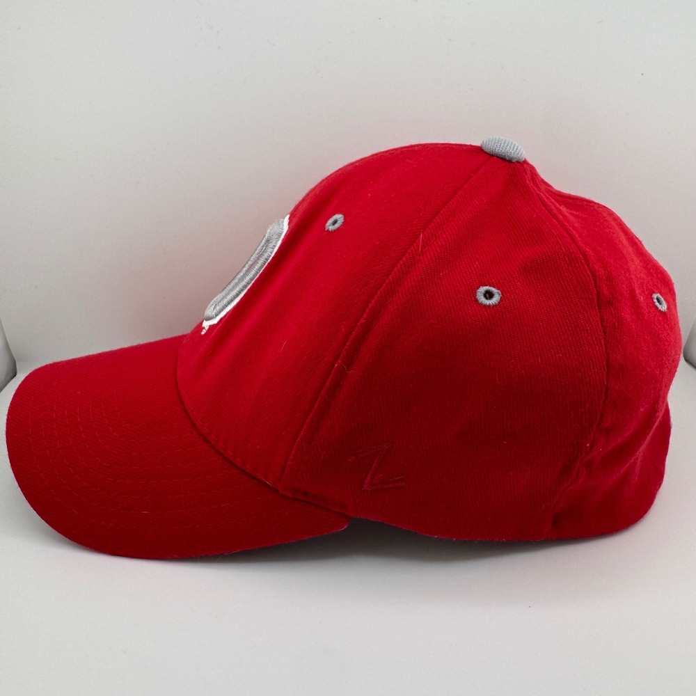 Zephyr Ohio State Buckeyes Hat Unisex Small Red Excellent Z-Fit Stretch Cap - Picture 5 of 7